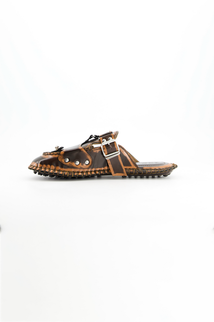 Medusa Mule Strap Brown