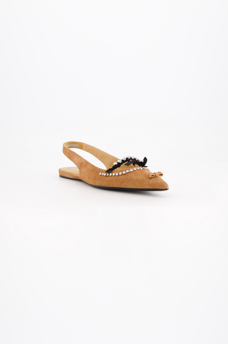 Miky sling Back Brown