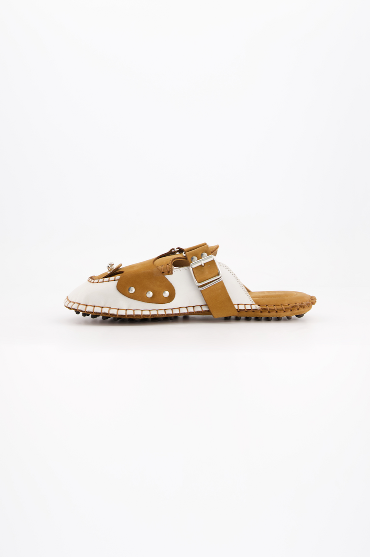 Medusa Mule Strap Camel