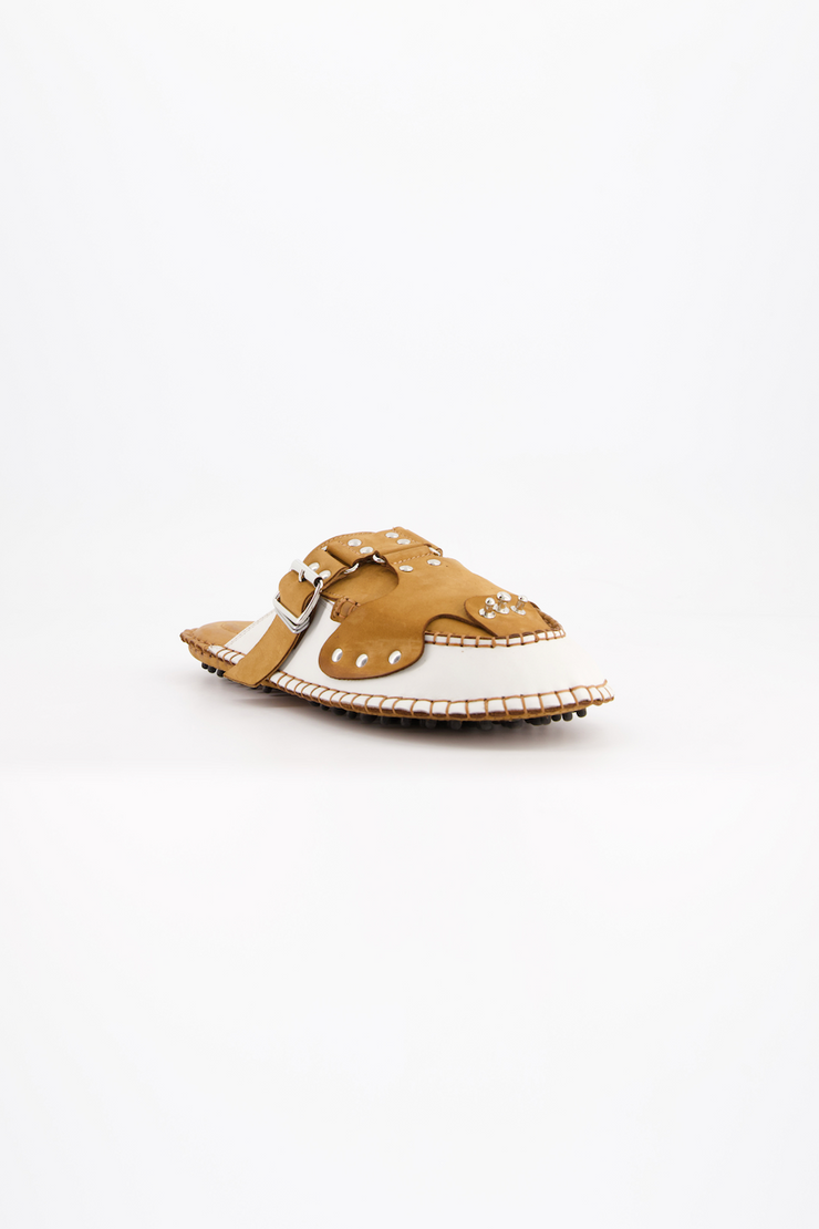 Medusa Mule Strap Camel