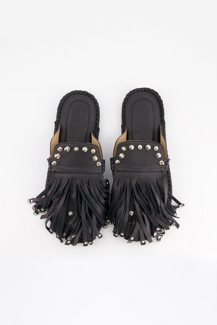 Puli Pin Mule Black