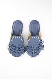 Puli Pin Mule Denim Blue