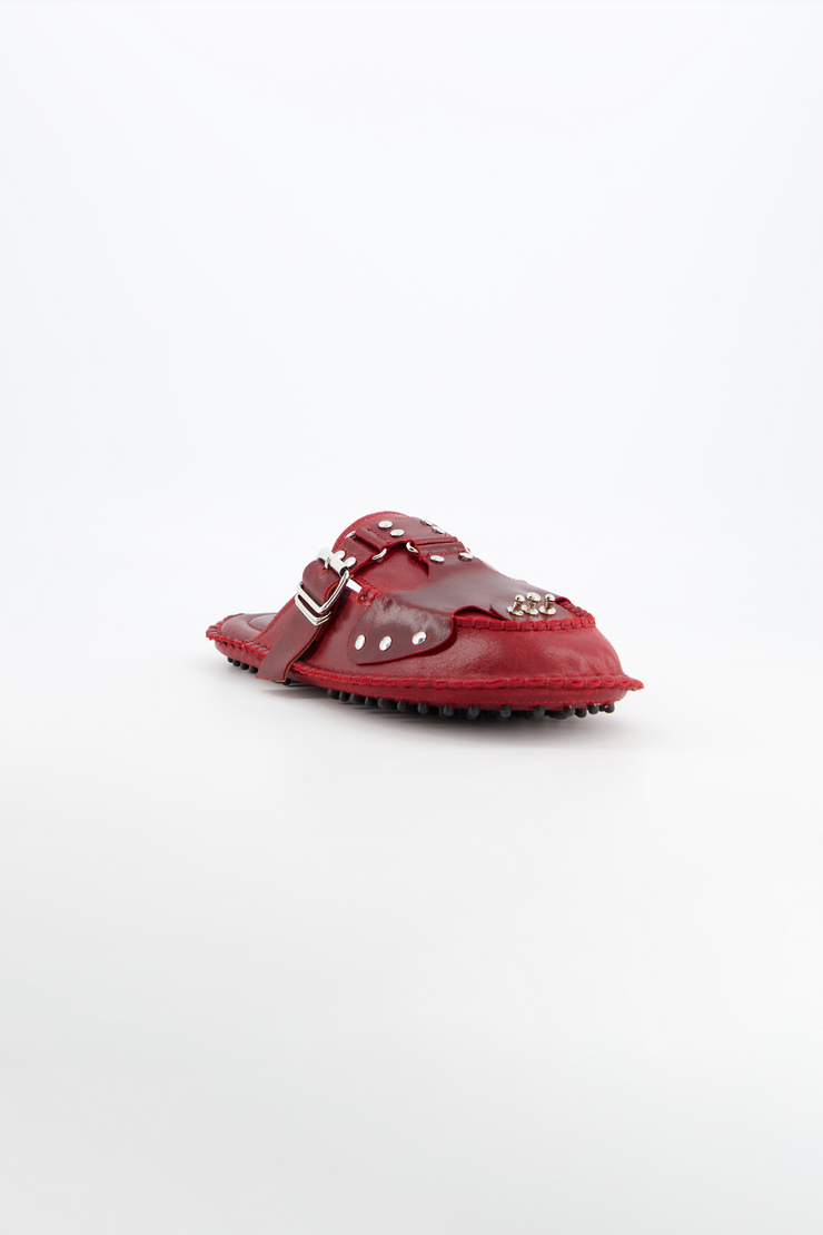 Medusa Mule Strap Red