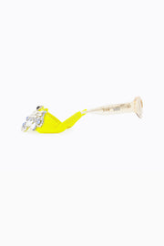 1309SR Strap cordon à lunette brodé à la main, cristaux perles jaune